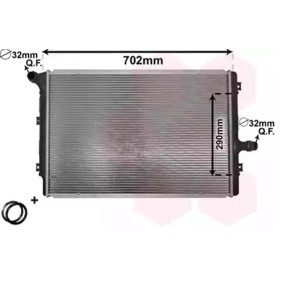 Achetez des Radiateur du moteur VAN WEZEL 58012208 à prix pour 118,39 €
