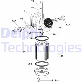 Compre Filtro de combustível da DELPHI 5871020 a um preço baixo por 240,61 €