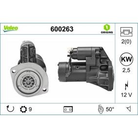 Köp Startmotor av VALEO 600263 till det låga priset 3363,72 kr