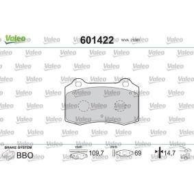 Comprar Juego de pastillas de freno de VALEO 601422 a bajo precio de 31,88 €