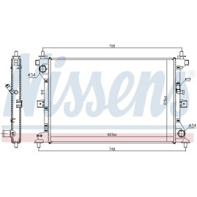 Acquista Radiatore motore da NISSENS 606164 a buon mercato per soli 60,34 €