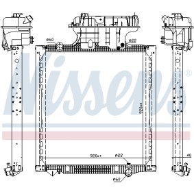 Achetez des Radiateur du moteur NISSENS 606224 à prix pour 676,57 €