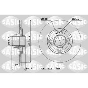 Bremsscheibe 6104012 von SASIC günstig für 88,87 € online kaufen