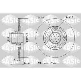 Acquista Disco freno da SASIC 6104015 a buon mercato per soli 34,35 €