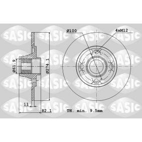 Bremsscheibe von SASIC 6104022
