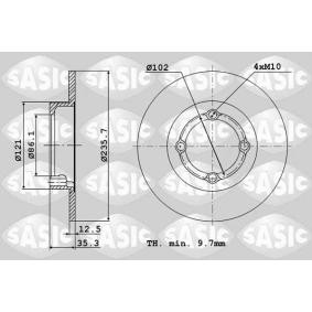 Comprar Disco de freno de SASIC 6106111 a bajo precio de 58,45 €