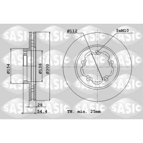 Comprar Disco de freno de SASIC 6106148 a bajo precio de 117,81 €