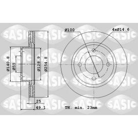 Bremsscheibe 6106324 von SASIC günstig für 71,56 € online kaufen