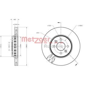 Achetez des Disque de frein METZGER 6110729 à prix pour 75,97 €