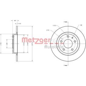 Comprar Disco de freno de METZGER 6110740 a bajo precio de 34,13 €