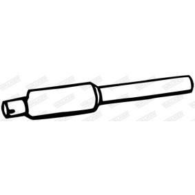 Mittelschalldämpfer 05497 FORD SCORPIO von WALKER