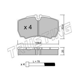 Acquista Kit pastiglie freni da TRUSTING 620.0 a buon mercato per soli 69,95 €