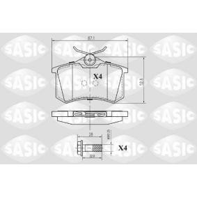 Acquista Kit pastiglie freni da SASIC 6210001 a buon mercato per soli 25,64 €