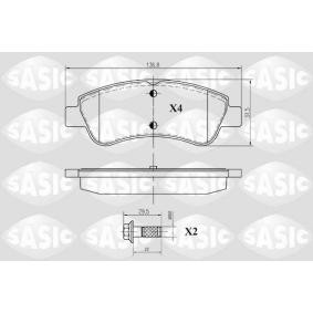 Acquista Kit pastiglie freni da SASIC 6210012 a buon mercato per soli 31,52 €