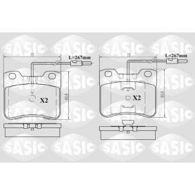 Achetez des Plaquettes de frein SASIC 6210024 à prix pour 30,10 €