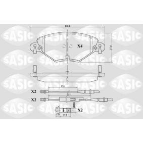 Compre Pastilhas de travão da SASIC 6210035 a um preço baixo por 37,85 €