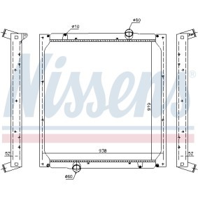 Achetez des Radiateur du moteur NISSENS 628762 à prix pour 158,49 €