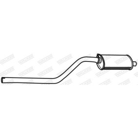 Mittelschalldämpfer 15405 FIAT DUNA von WALKER