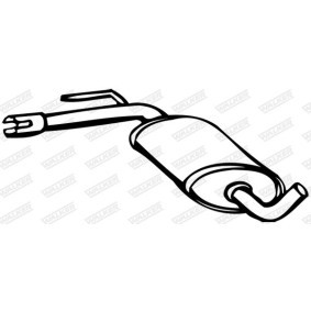 VOLKSWAGEN Mittelschalldämpfer von WALKER