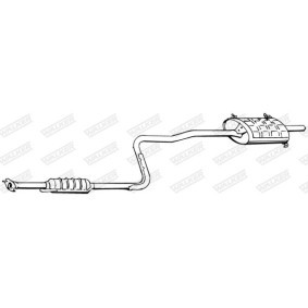 Endschalldämpfer 16667 von WALKER günstig für 66,75 € online kaufen