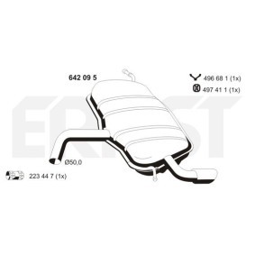 Endschalldämpfer 642095 von ERNST günstig für 226,70 € online kaufen