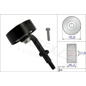 Compre Rolo tensor, correia trapezoidal estriada da AUTEX 654240 a um preço baixo por 49,25 €
