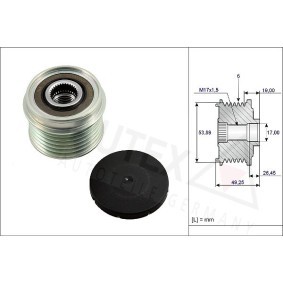 Comprar Rueda libre de alternador de AUTEX 654818 a bajo precio de 36,48 €