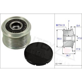 Achetez des Poulie roue libre, alternateur AUTEX 654853 à prix pour 38,87 €