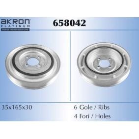 Achetez des Poulie damper (vilebrequin) MALÒ 658042 à prix pour 45,95 €