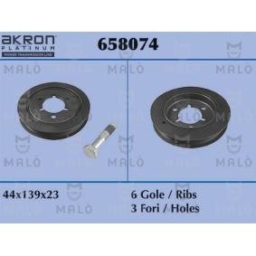 Achetez des Poulie damper (vilebrequin) MALÒ 658074 à prix pour 47,87 €
