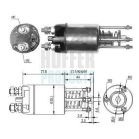 Magnetschalter, Anlasser von HOFFER 6646188