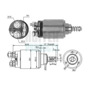 Acquista Elettromagnete motorino avviamento da HOFFER 6646192 a buon mercato per soli 41,36 €
