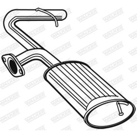 Endschalldämpfer von WALKER 22450