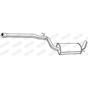 Mittelschalldämpfer von WALKER 22893