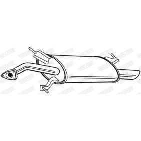 Endschalldämpfer 23026 von WALKER günstig für 194,27 € online kaufen