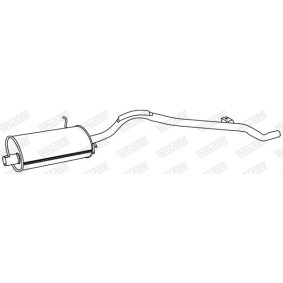 Mittelschalldämpfer 70295