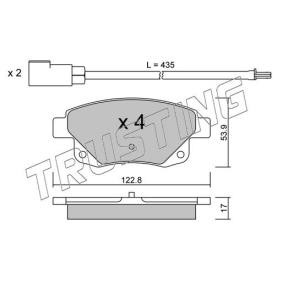 Acquista Kit pastiglie freni da TRUSTING 697.0 a buon mercato per soli 91,78 €
