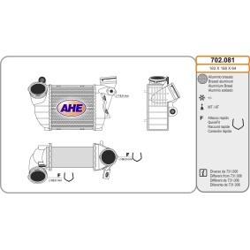 Acquista Intercooler da AHE 702.081 a buon mercato per soli 178,11 €