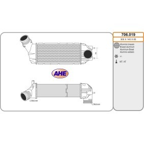 Köp Intercooler av AHE 706.019 till det låga priset 2008,96 kr