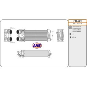 Köp Intercooler av AHE 706.031 till det låga priset 1808,70 kr