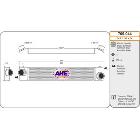 Achetez des Intercooler AHE 709.044 à prix pour 174,35 €