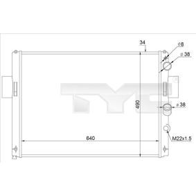 Achetez des Radiateur du moteur TYC 715-0003-R à prix pour 96,86 €