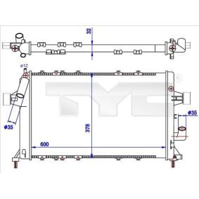 Achetez des Radiateur du moteur TYC 725-0039-R à prix pour 89,13 €