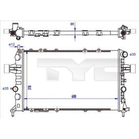 Achetez des Radiateur du moteur TYC 725-0041-R à prix pour 91,57 €