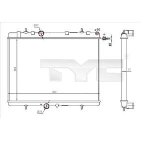 Achetez des Radiateur du moteur TYC 726-0020-R à prix pour 81,32 €