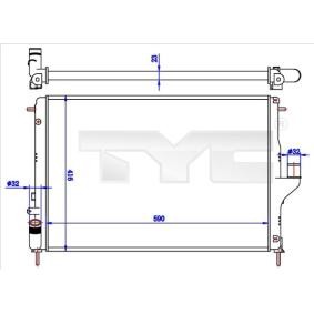 Achetez des Radiateur du moteur TYC 728-0056-R à prix pour 87,19 €