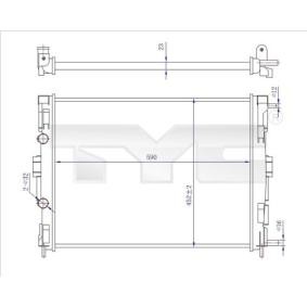 Achetez des Radiateur du moteur TYC 728-0059-R à prix pour 120,05 €
