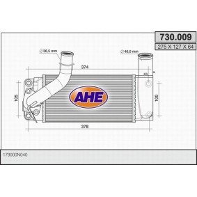 Köp Intercooler av AHE 730.009 till det låga priset 2551,16 kr