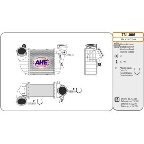 Acquista Intercooler da AHE 731.006 a buon mercato per soli 130,54 €