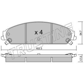 Acquista Kit pastiglie freni da TRUSTING 733.0 a buon mercato per soli 107,06 €